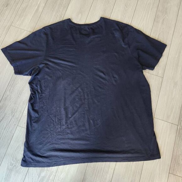 Psycho Bunny T Shirt Mens 5XL Big & Tall Navy Blue Embroidered Logo V Neck - Picture 2 of 3